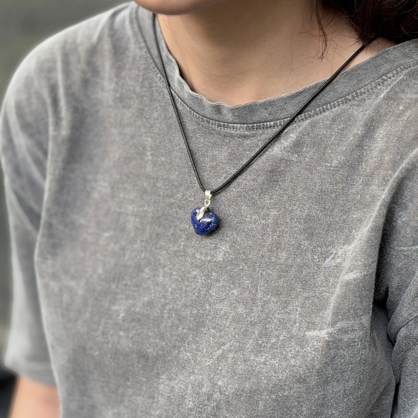Stone Heart Lockets
