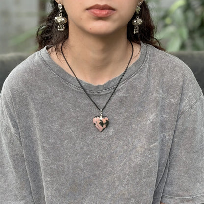 Stone Heart Lockets